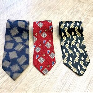 3 Vintage Giorgio Armani Cravette Silk Neck Ties